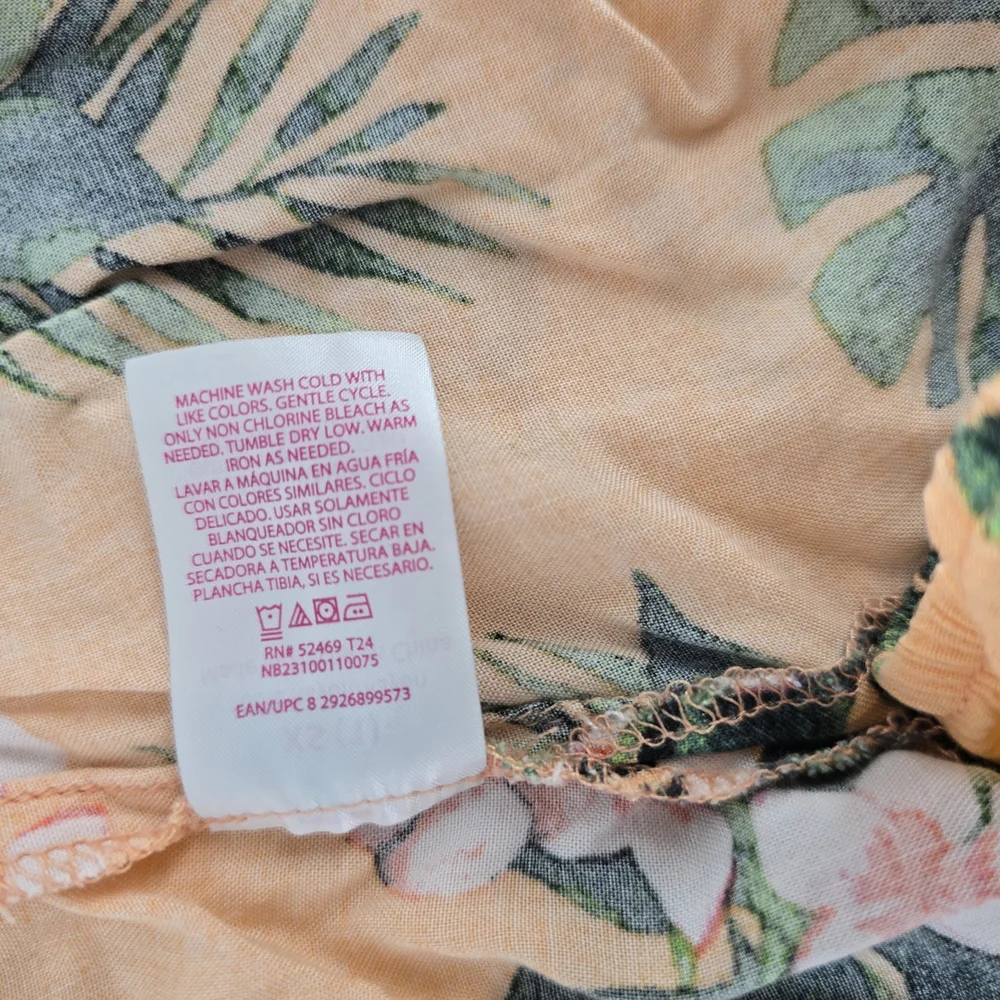 No‎ Boundaries Tropical Floral Crop Top - Mustard and Green